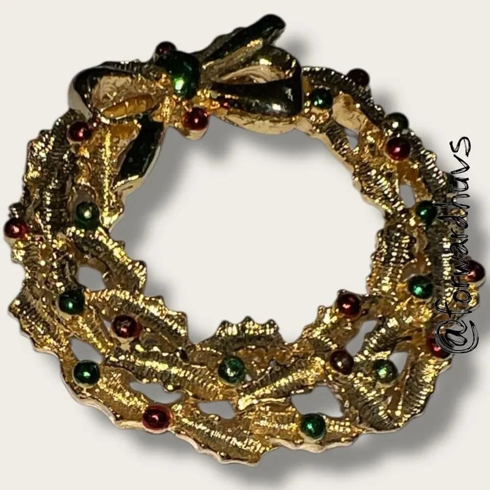 Bundle Sale 3 for $15 | Gerry’s Christmas Wreath Brooch